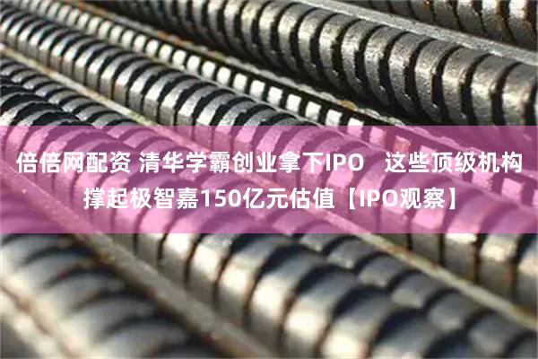 倍倍网配资 清华学霸创业拿下IPO   这些顶级机构撑起极智嘉150亿元估值【IPO观察】